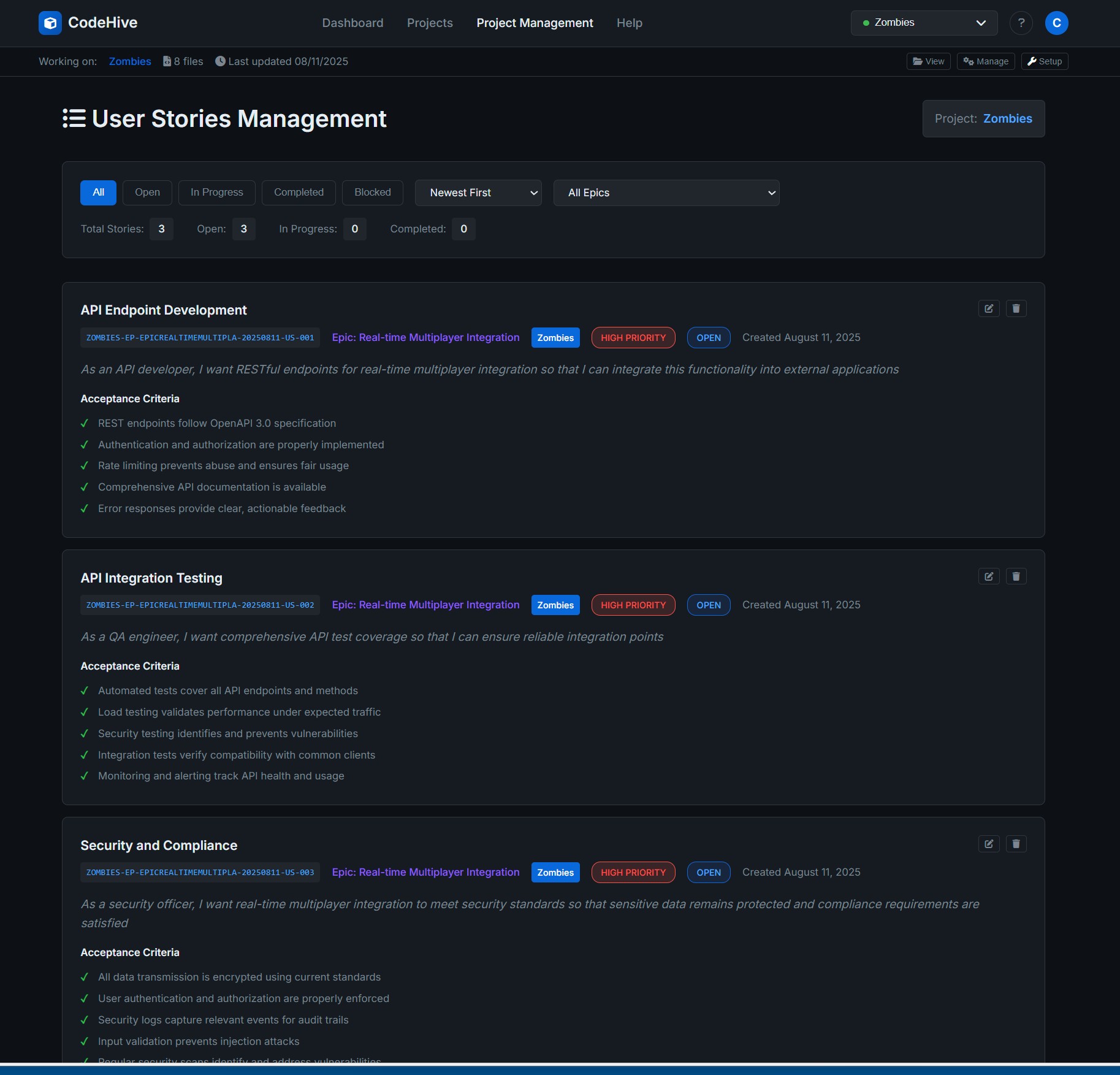 CodeHive Interface - Team Collaboration